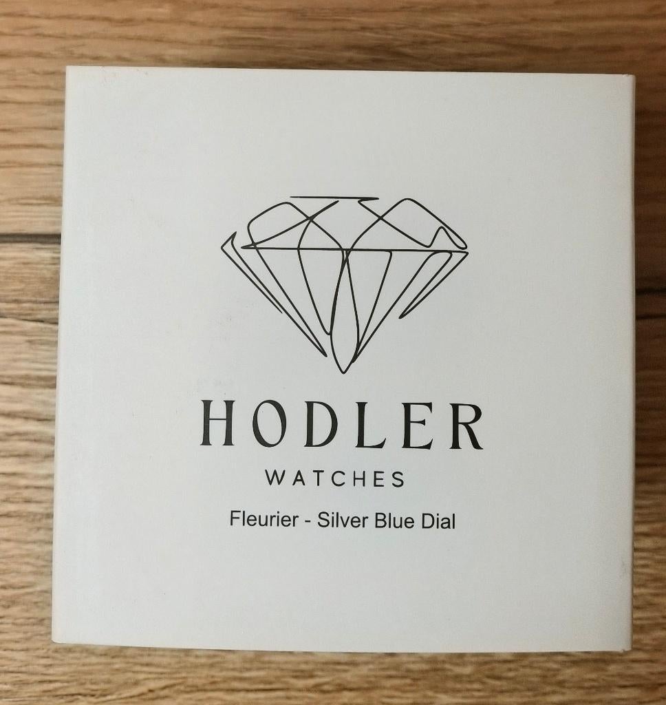 Hodler Fleurier - Silver Blue Dial - Nieuw, Overige merken, Staal, Staal, Polshorloge