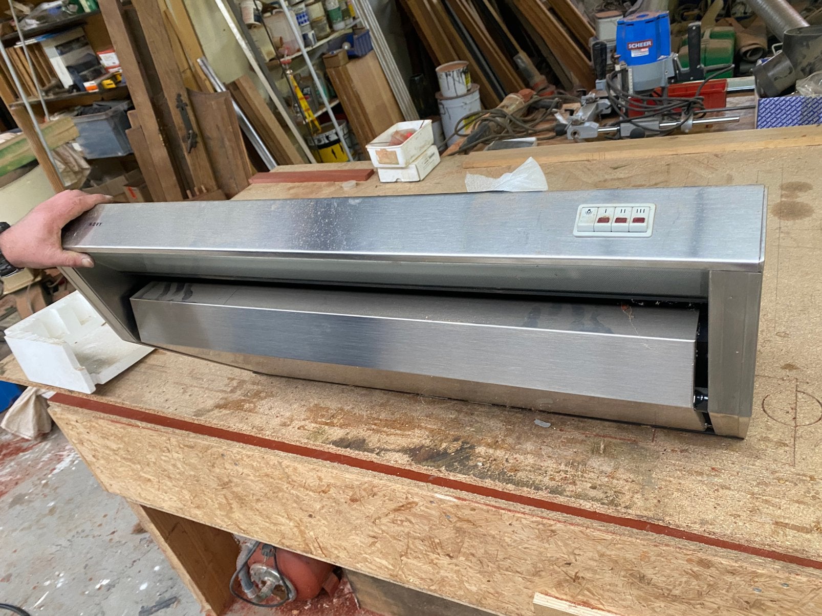 Novy 939 onderbouw dampkap nieuw, Ophalen, Nieuw, Onderbouw afzuigkap, Motor