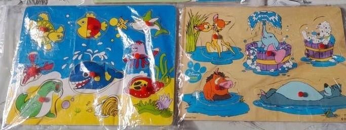 Lot: 2 houten puzzels, Enlèvement ou Envoi, Comme neuf