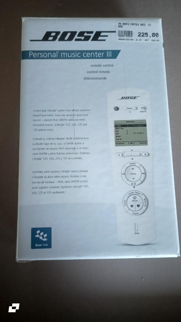 Bose Pcm afstandsbediening serie 3 NIEUW, Ophalen of Verzenden, Nieuw