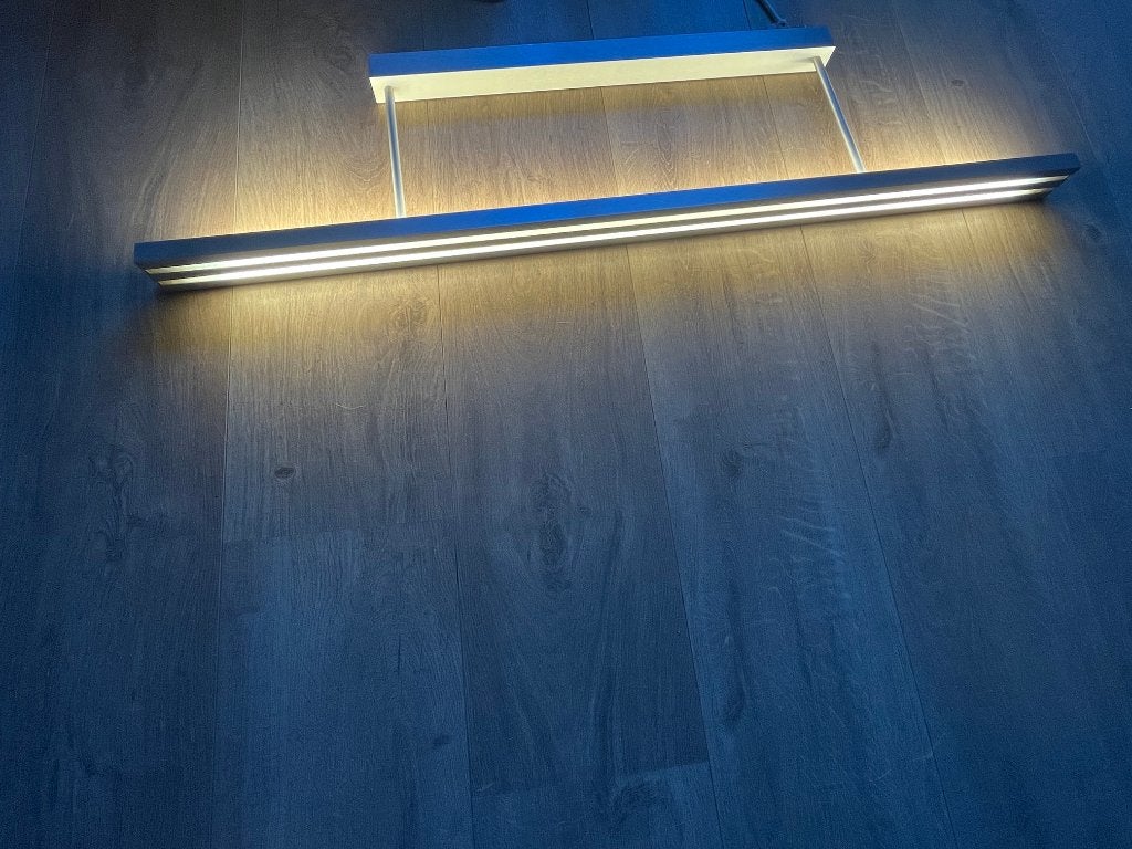 TL plafondlamp keuken, Huis en Inrichting, Ophalen, Zilver, Gebruikt, Inclusief lichtbron