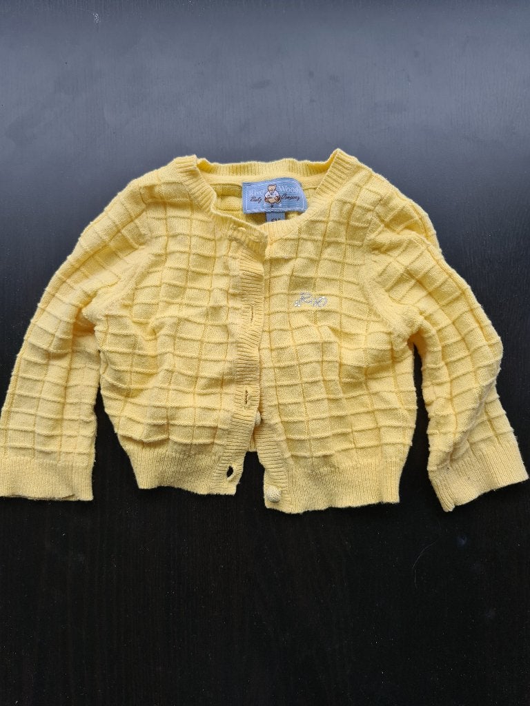 gele pull, trui, gillet, cardigan River Woods 6m/68cm, Enlèvement, Comme neuf
