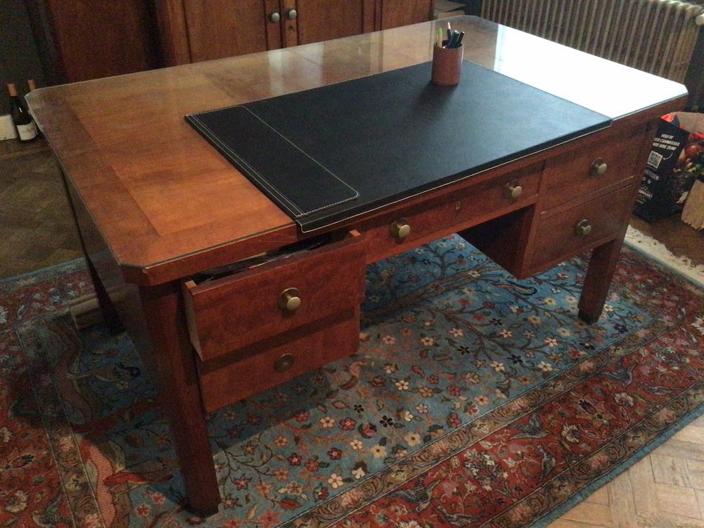 Art deco bureau met kast, Antiek en Kunst, Ophalen