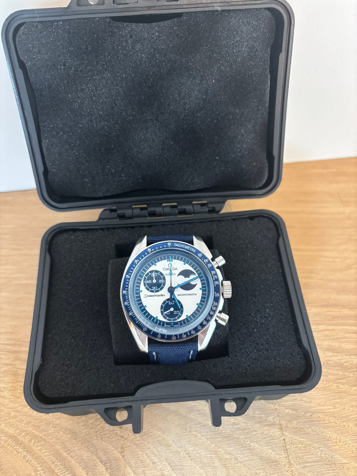 Omega moonswatch mod, Bijoux, Sacs & Beauté, Montres | Hommes, Enlèvement ou Envoi, Acier, Omega, Neuf