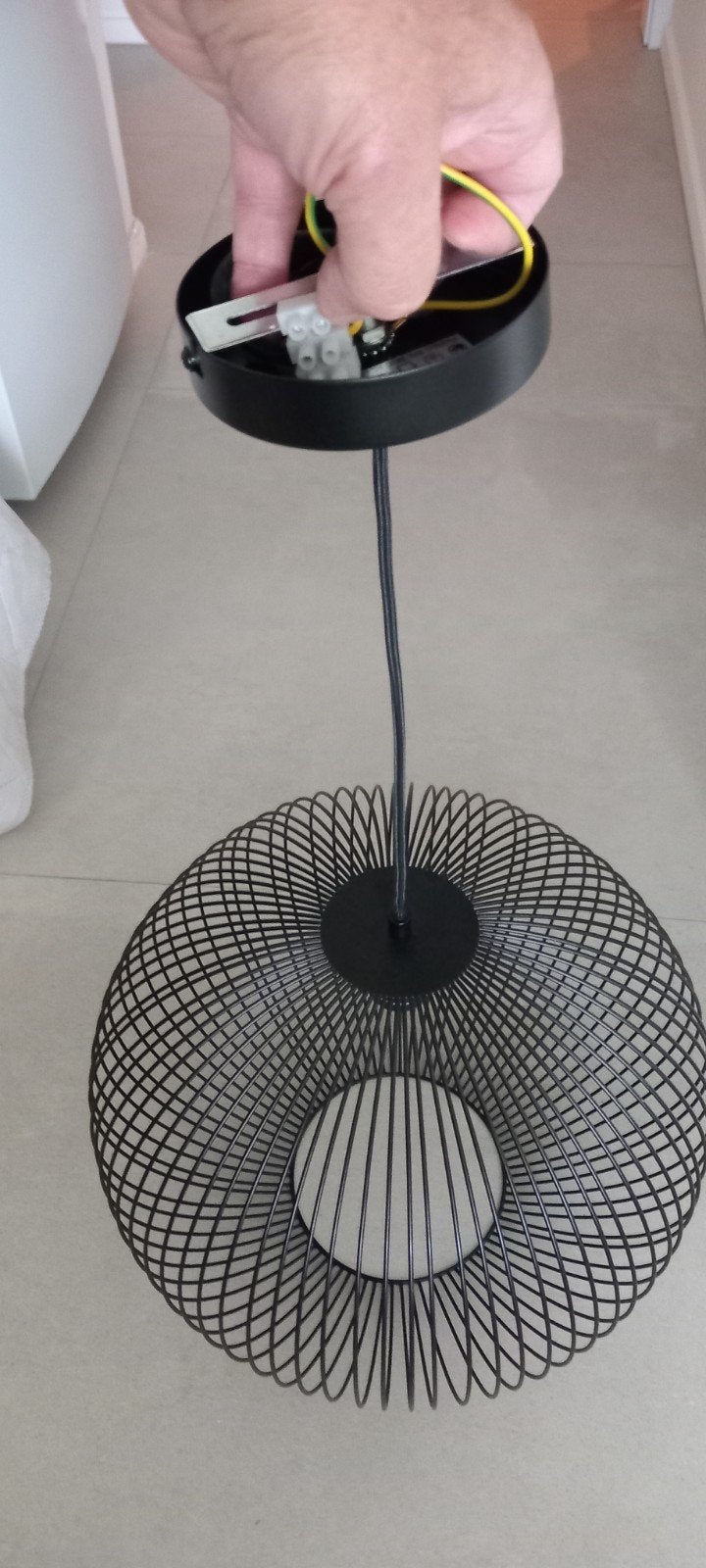 Hanglamp, Ophalen