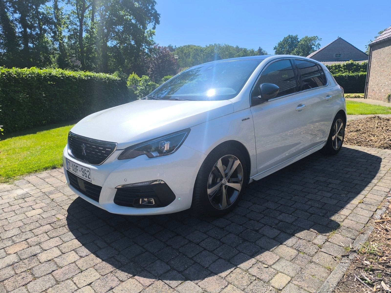 Peugeot 308 GT-line  #benzine #euro 6d met GARANTIE, Wit, Handgeschakeld, 5 deurs, Lane Keeping Assist