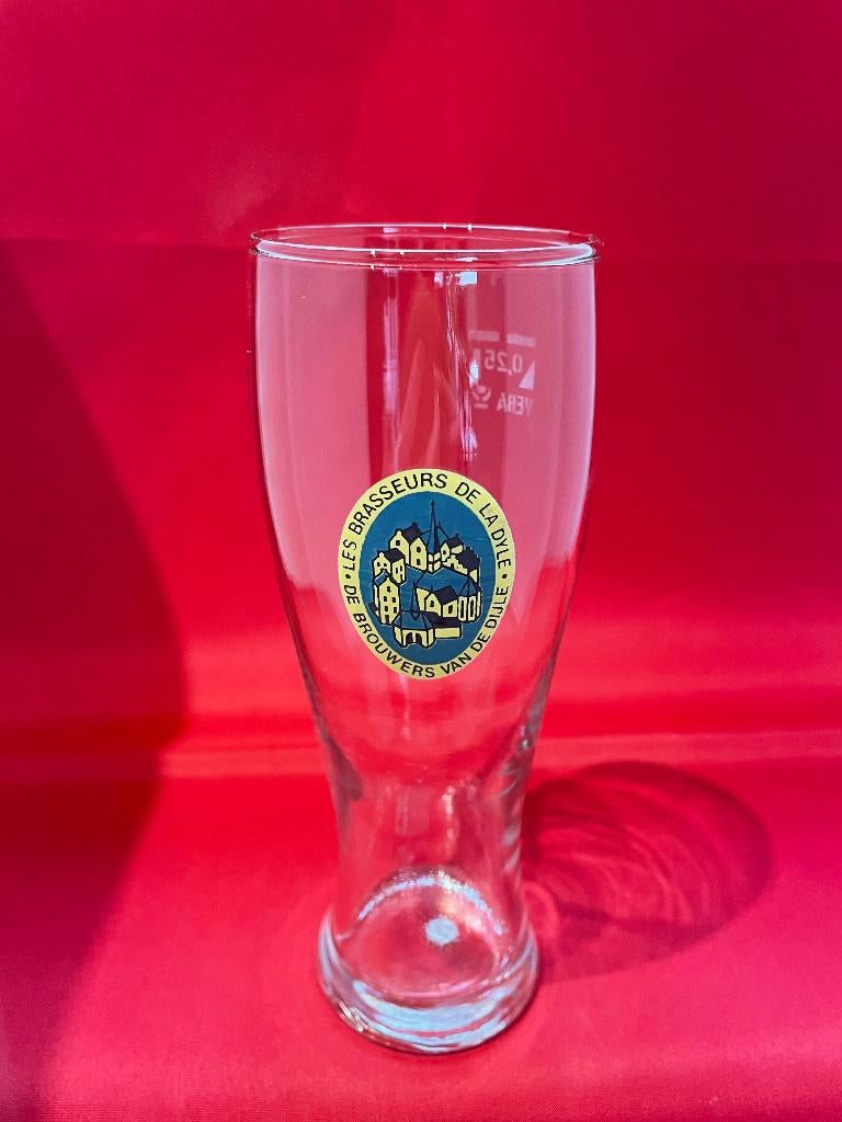 verre à bière De Dijle Brewers 0.25l Piedboeuf, Enlèvement ou Envoi, Utilisé, Verre à bière