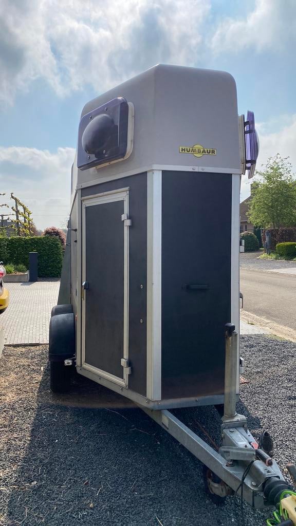 Humbaur 1,5 paardentrailer  met zadelkamer, Ophalen, Gebruikt, Overige materialen, 1½-paards trailer
