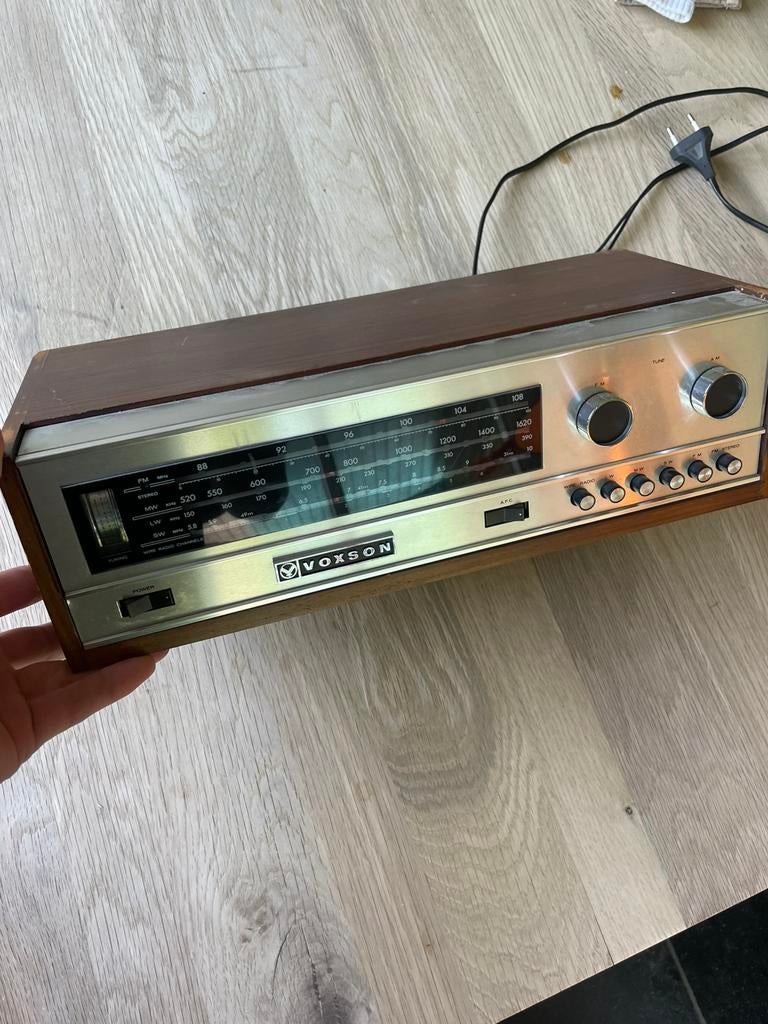 Vintage Voxson Stereo Tuner R203A jaren 70 – werkend, Ophalen of Verzenden, Zo goed als nieuw