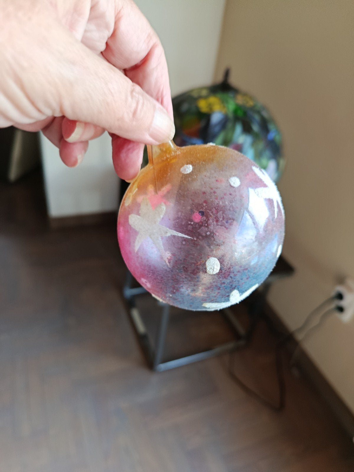 Orginele glazen gesuikerde kerstballen, Ophalen, Zo goed als nieuw