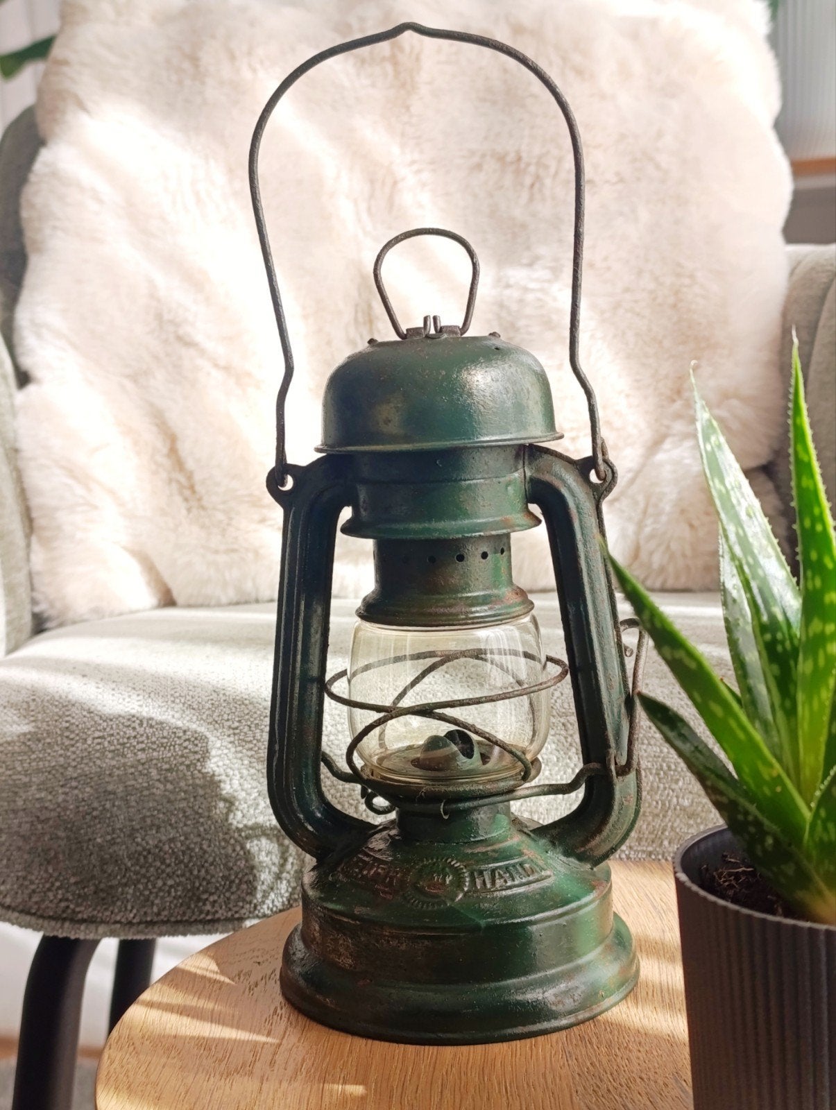 Feuerhand 176E (Einheitslaterne) Duitse stormlamp 
Aangebode, Antiek en Kunst, Ophalen of Verzenden