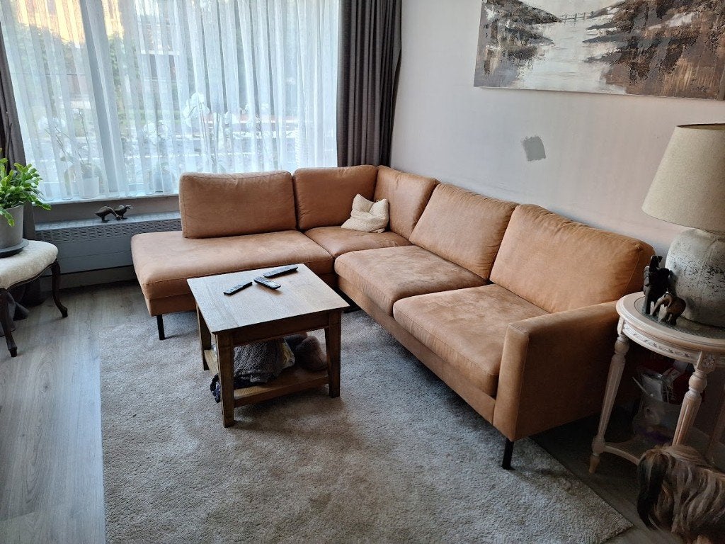 hoeksalon, 150 cm ou plus, 200 à 250 cm, Bois, Comme neuf