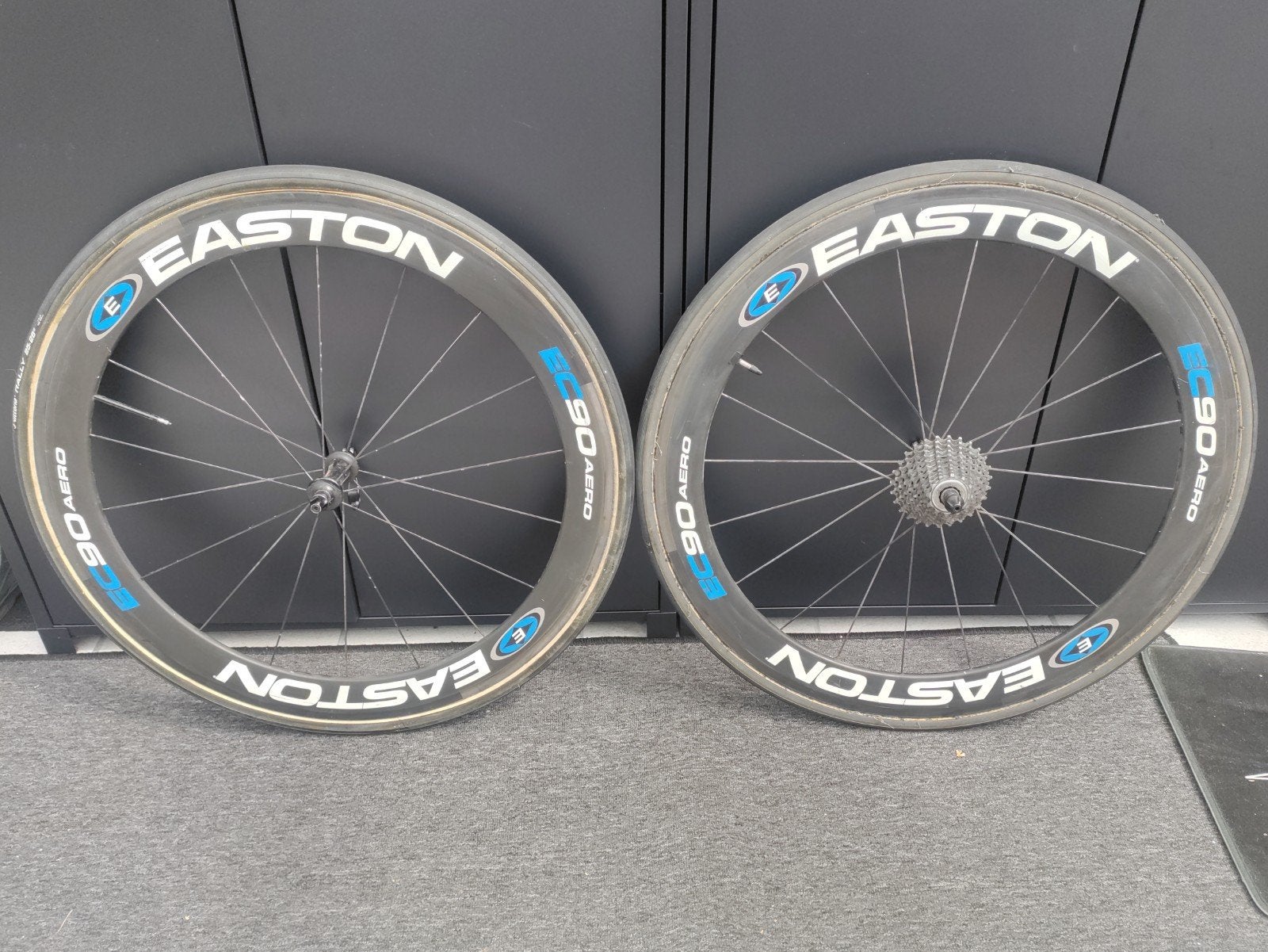 Easton wielset carbon velgremmen Campagnolo, Wiel, Gebruikt, Ophalen of Verzenden, EASTON Wheels