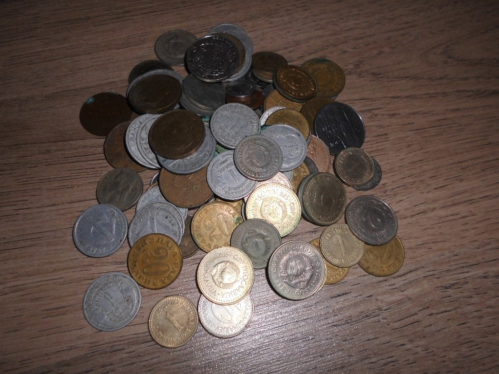 gros lot de 110 pieces monnaie - argent de differents pays, Enlèvement ou Envoi, Argent