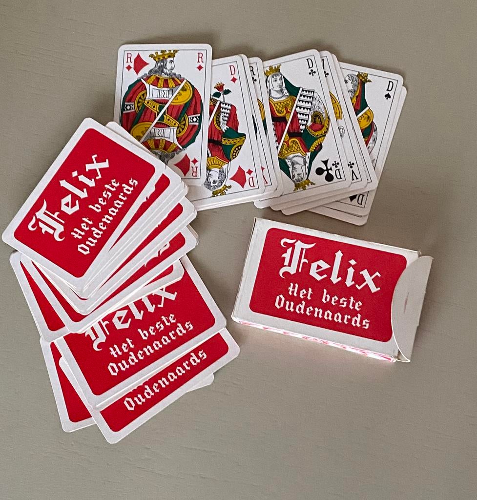 Oud kaartspel brouwerij FELIX te OUDENAARDE, Ophalen of Verzenden, Zo goed als nieuw, Speelkaart(en)