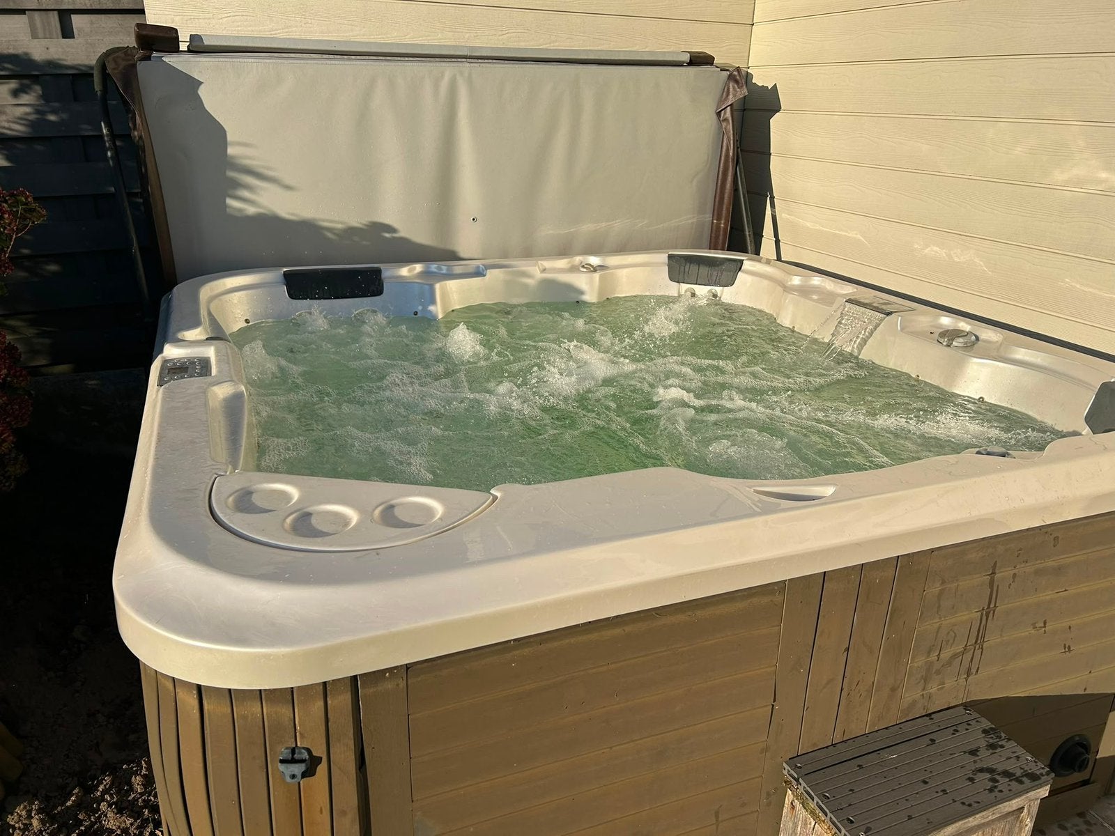 Jacuzzi, Enlèvement, Utilisé, Couverture, Fixé