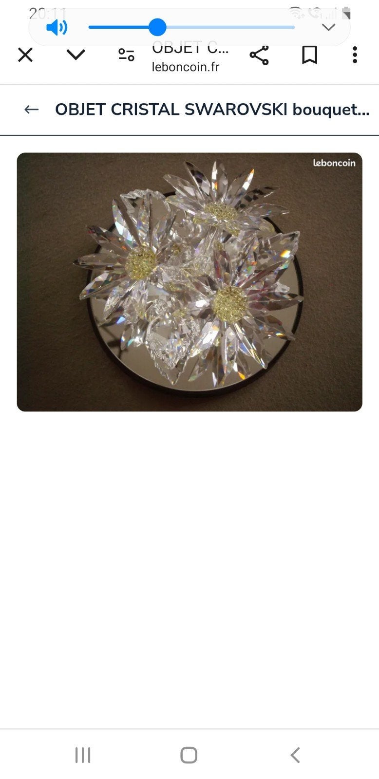 bouquet de fleurs swarovski  de l année 2000, Collections, Enlèvement ou Envoi