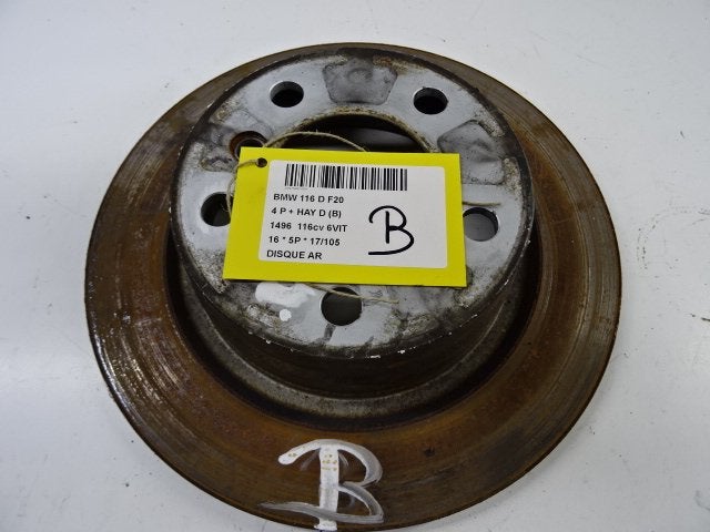 REMSCHIJF ACHTER BMW 1 serie (F20) (01-2010/06-2019), Gebruikt, Mevr. I. Hauben, BMW, Rue de l'Espoir 34 34
4030  GRIVEGNÉE, BE