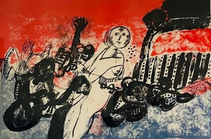 Litho Jan Cobbaert 298/300, Antiek en Kunst, Ophalen