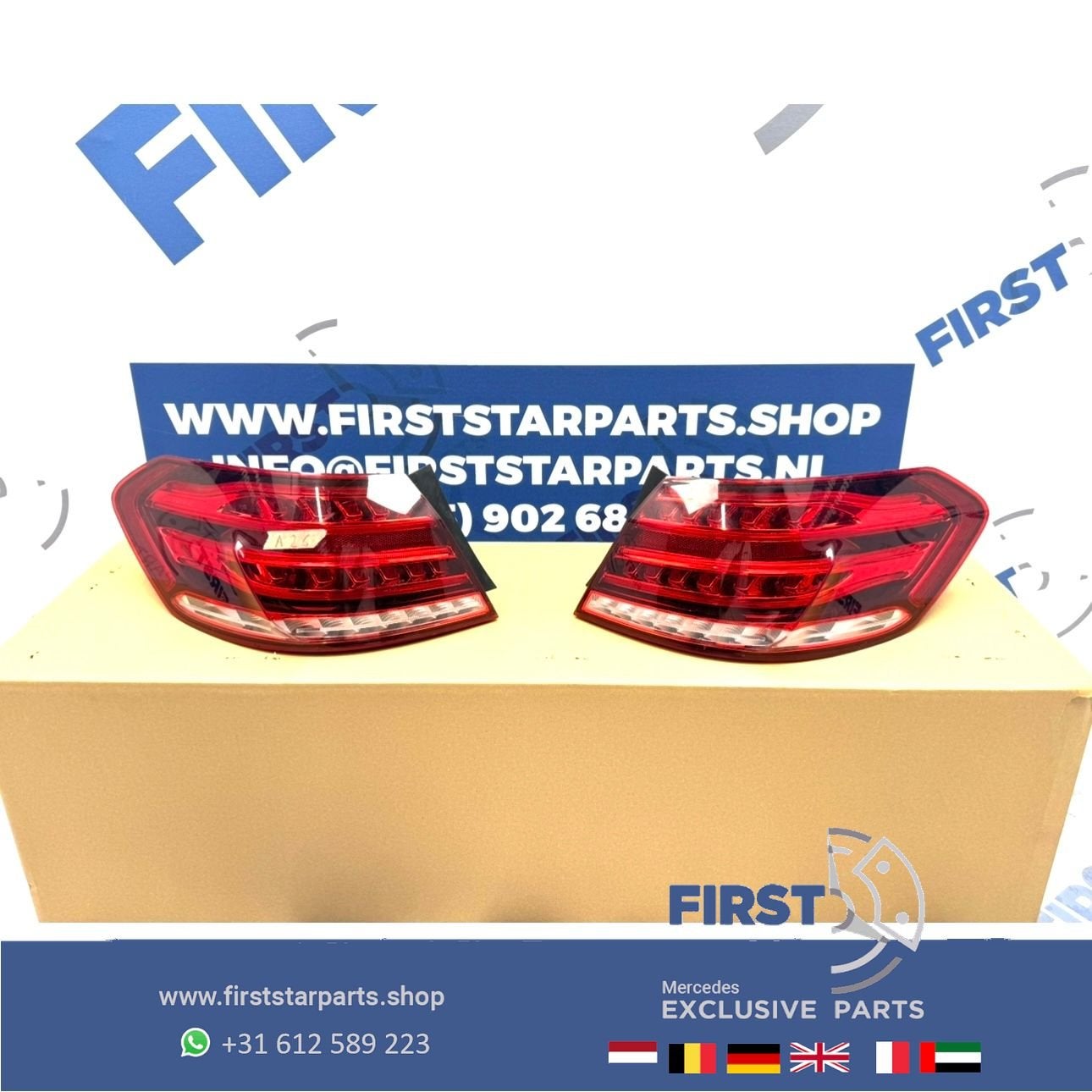 W212 LED ACHTERLICHTEN SET FACELIFT E KLASSE LINKS RECHTS E6, Gebruikt, -, Ophalen of Verzenden, -
