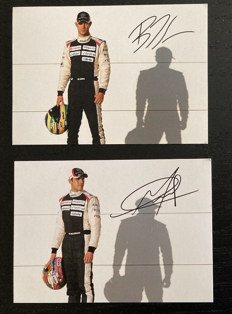 Cartes Ecurie Williams Formule 1 2012 Maldonado &Bruno Senna, Collections, Marques automobiles, Motos & Formules 1, Envoi, Utilisé