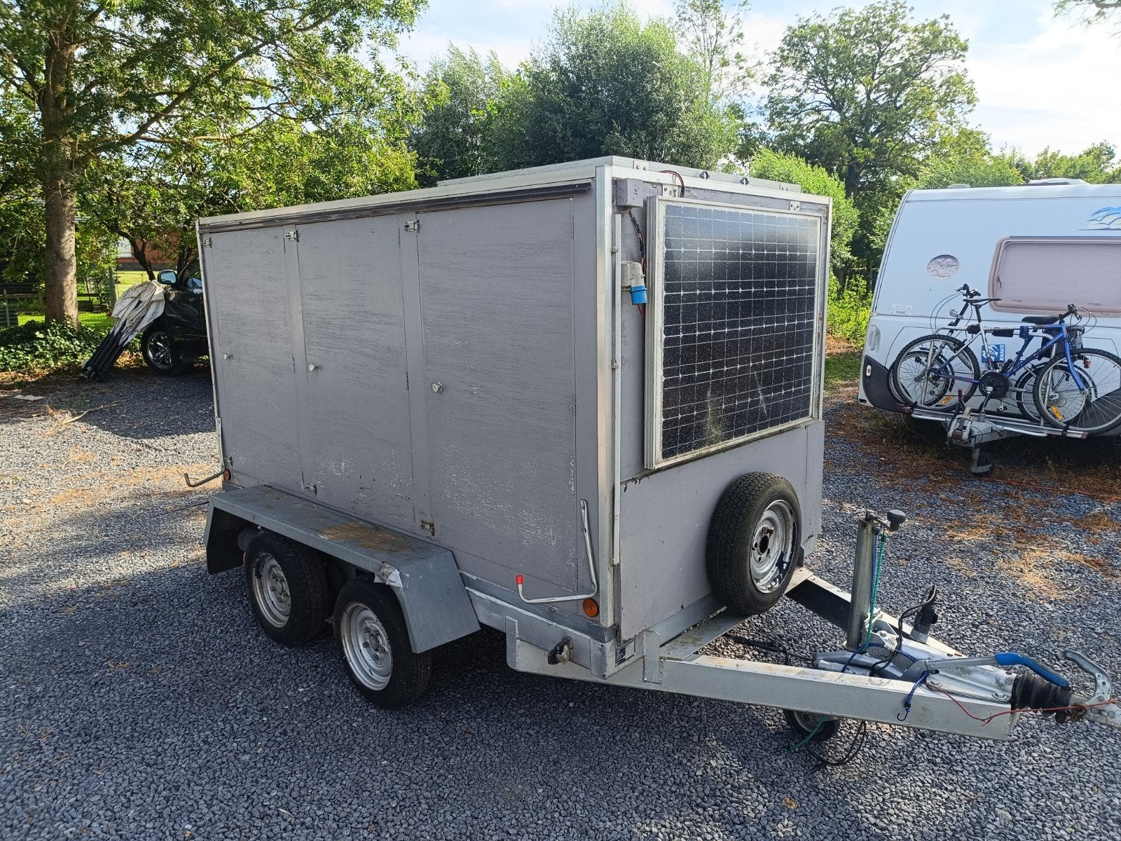 Geremde aanhangwagen met mover en afstandsbediening, Auto diversen, Aanhangers en Bagagewagens, Ophalen