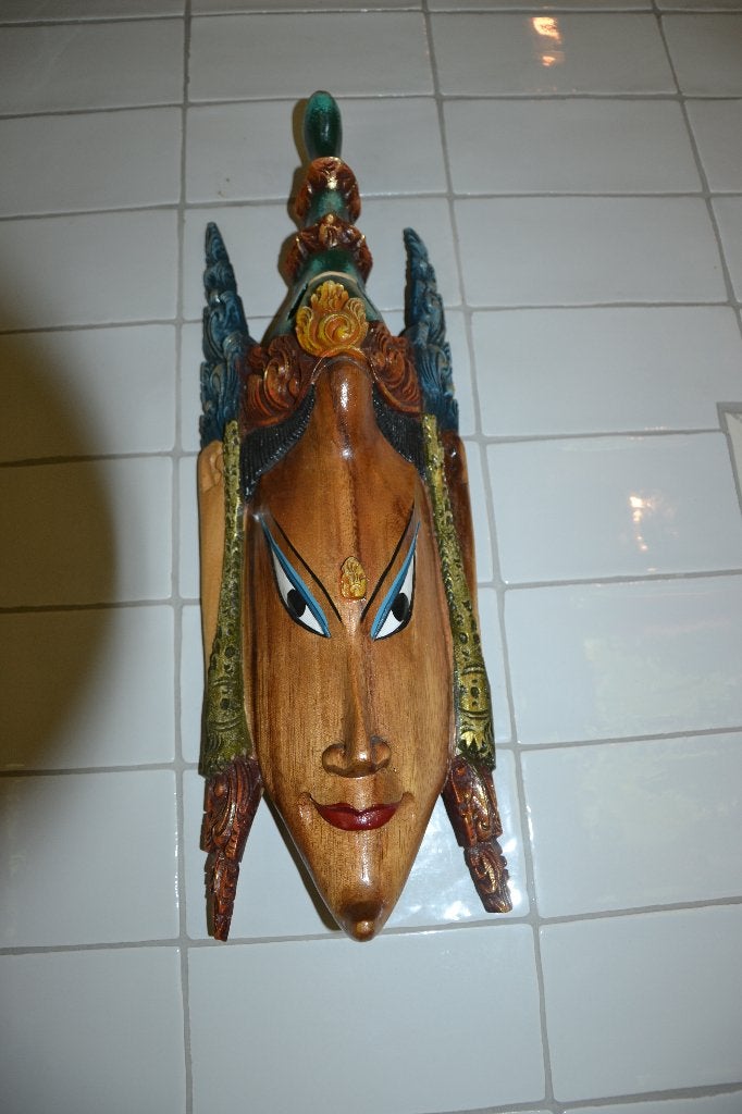 Masque de danse indonésien Top Eng, Autres styles, Bois, Asie, Masque