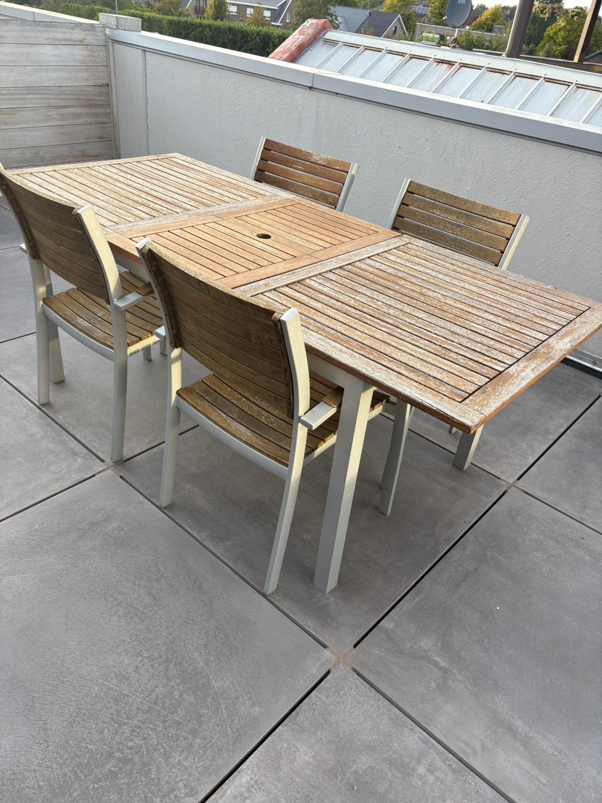 Tuinset, Tuin en Terras, Ophalen, Gebruikt, Hout, Tuinset