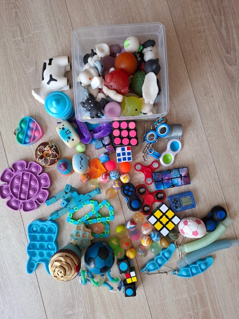 Lot fidgets-spinner- squichy, Ophalen, Gebruikt