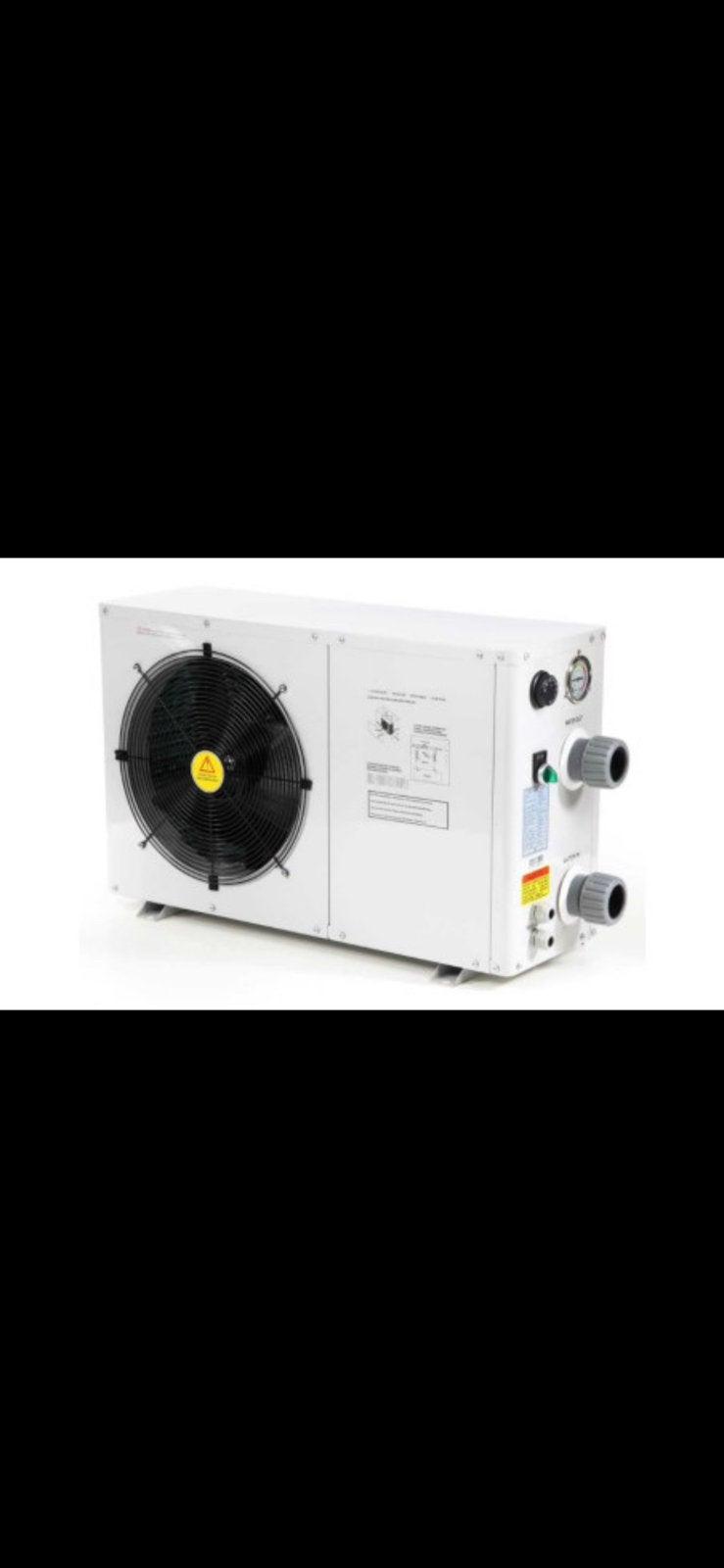 lucht-water-warmtepomp met zandfilter en dompelpomp, Ophalen, Zo goed als nieuw