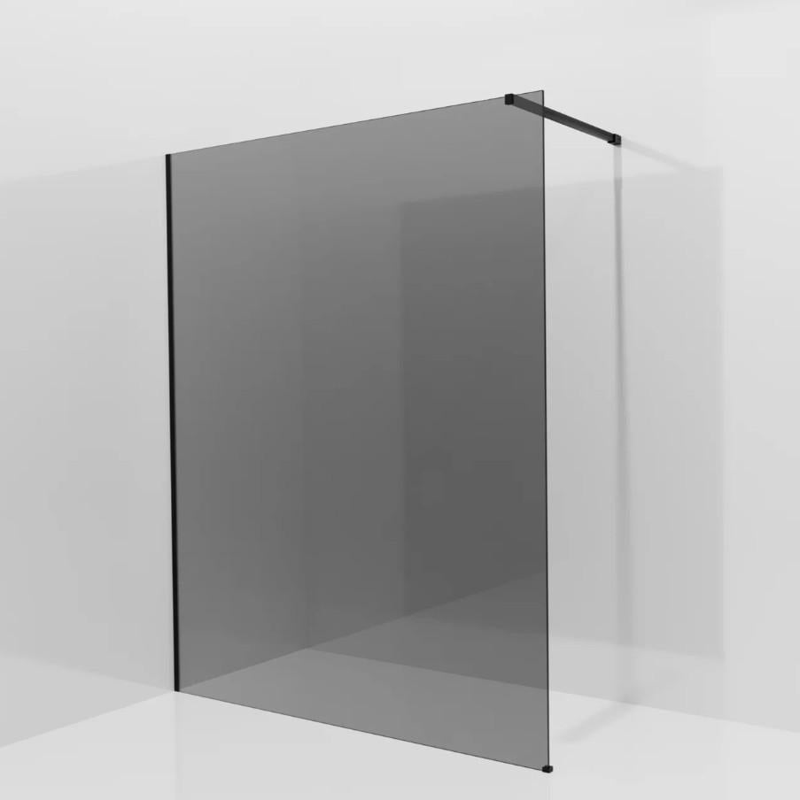 douchewand doucheruit antikalk 160x200 cm donker glas, Ophalen, Nieuw, Glas, Douche
