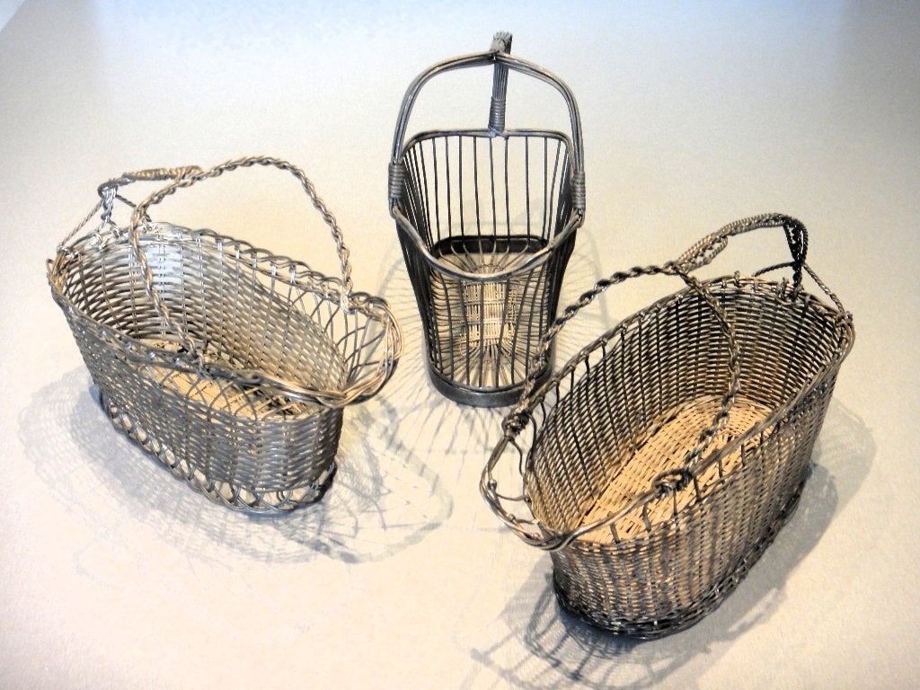 Vintage wijnfleshouders!, Antiek en Kunst, Curiosa en Brocante, Ophalen of Verzenden