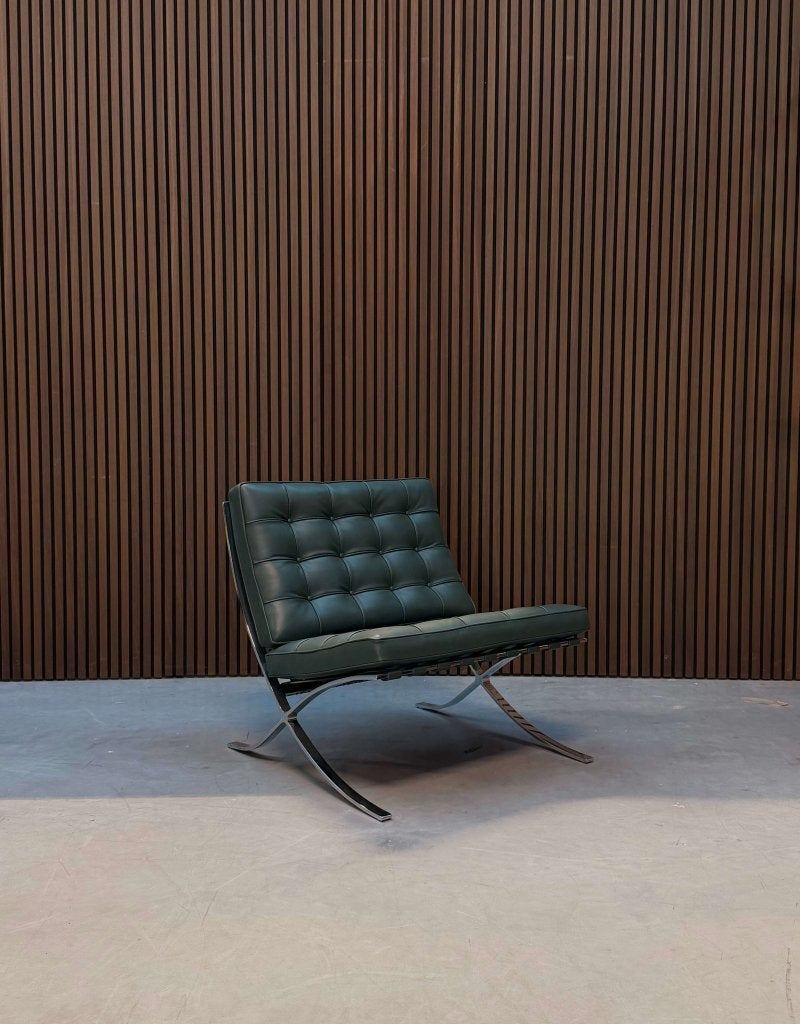 Knoll Barcelona Stoel -  Bauhaus Green