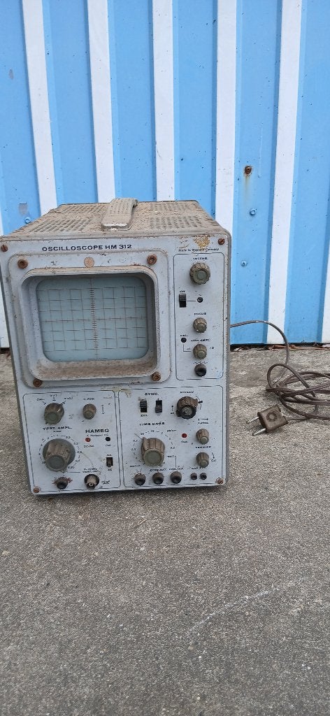 HAMEG HM 312 vintage oscilloscoop, Bricolage & Construction, Enlèvement, Utilisé, Autres appareils de mesure ou compteurs