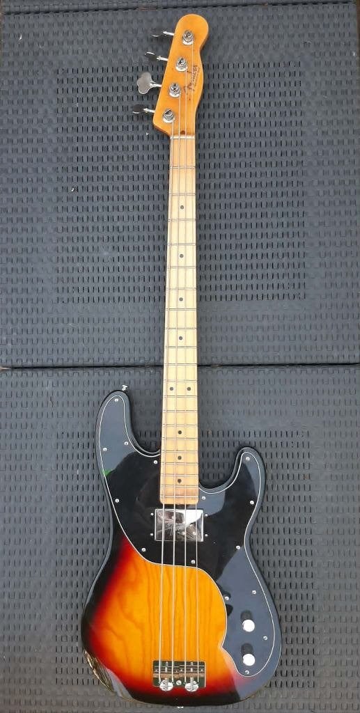 Fender Precision neck 50's/Telecaster basgitaar Sunburst, Verzenden, Gebruikt, Elektrisch