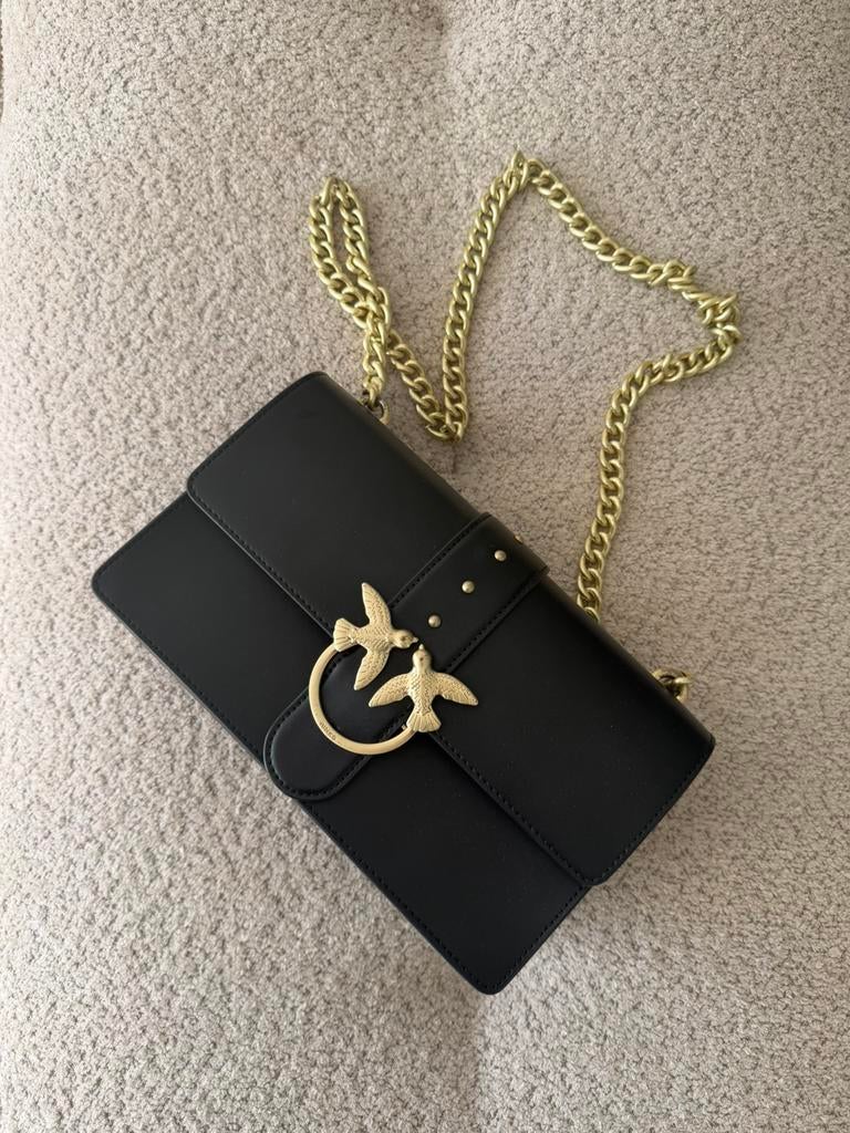 Pinko Black Leather Handbag, Ophalen, Zo goed als nieuw