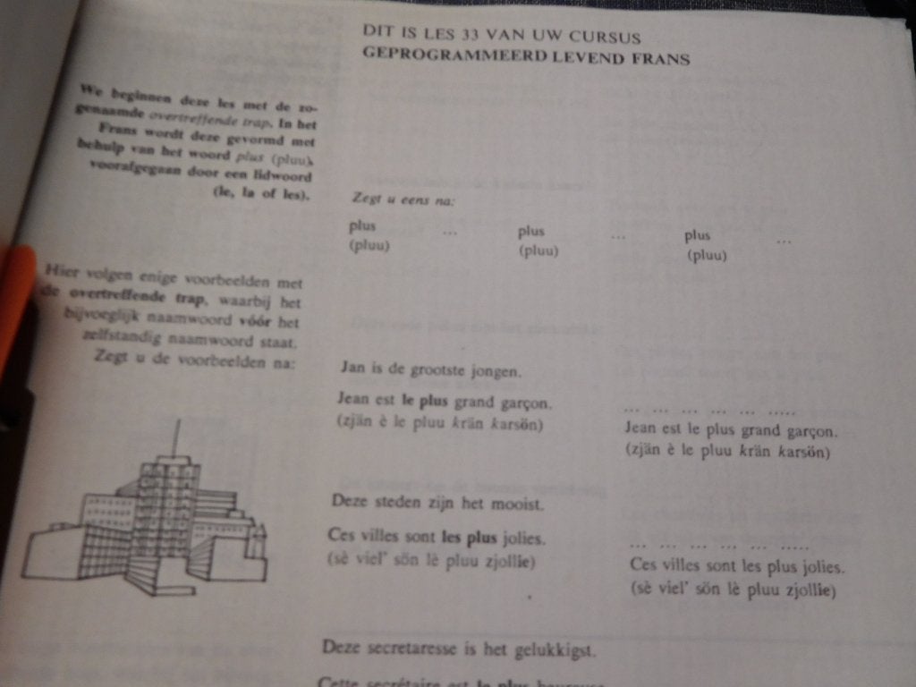 boekkaft voor Franse les te leren, Boeken, Ophalen, Zo goed als nieuw