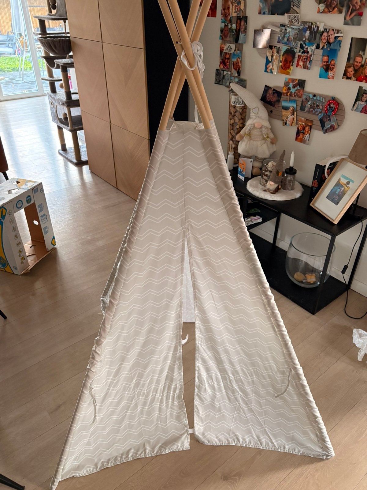 Tipi tent, Ophalen, Gebruikt