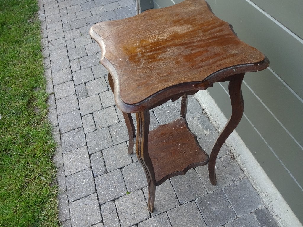 Zeer goede en degelijke piedestal of bijzet tafeltje handgem, Antiek en Kunst, Antiek | Meubels | Tafels, Ophalen