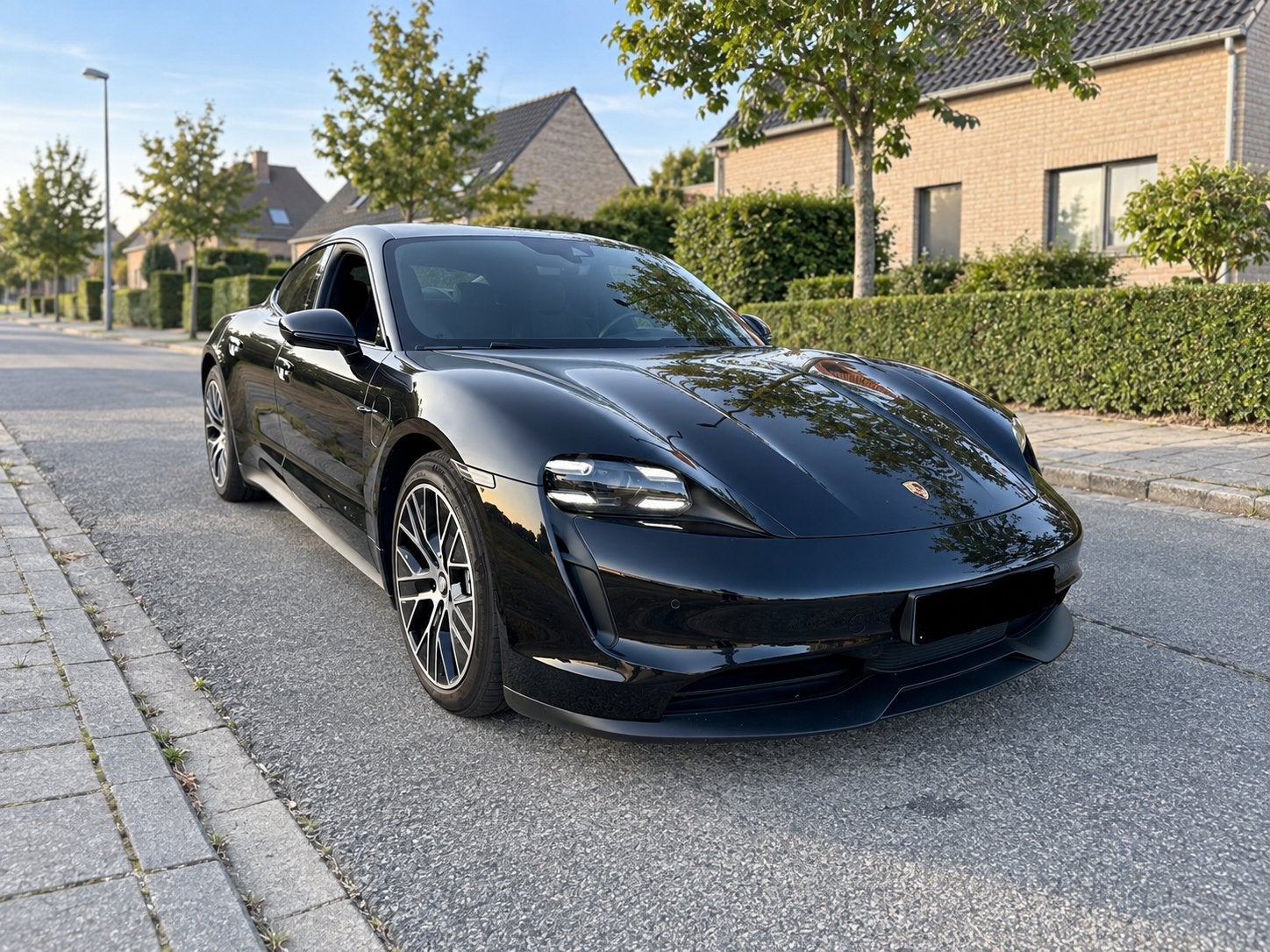 Porsche Taycan | 45700km | Standaardbatterij | GEEN BTW, Automaat, Zwart, Leder, Elektrisch