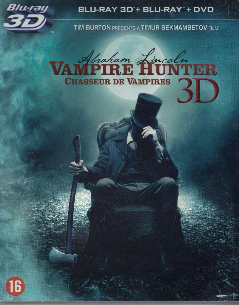 Blu-ray 3D + Blu-ray + DVD : Lincoln,chasseur de vampires, Enlèvement ou Envoi, Utilisé, Action