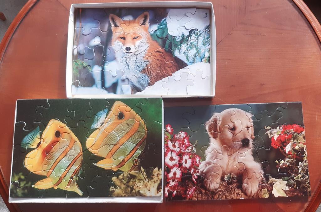 1 doos met 3 puzzels, Ophalen of Verzenden