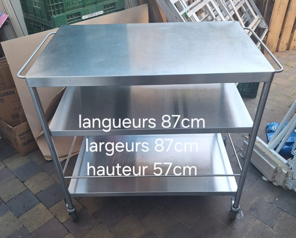 Table en acier inoxydable pour horeca, Enlèvement, Comme neuf
