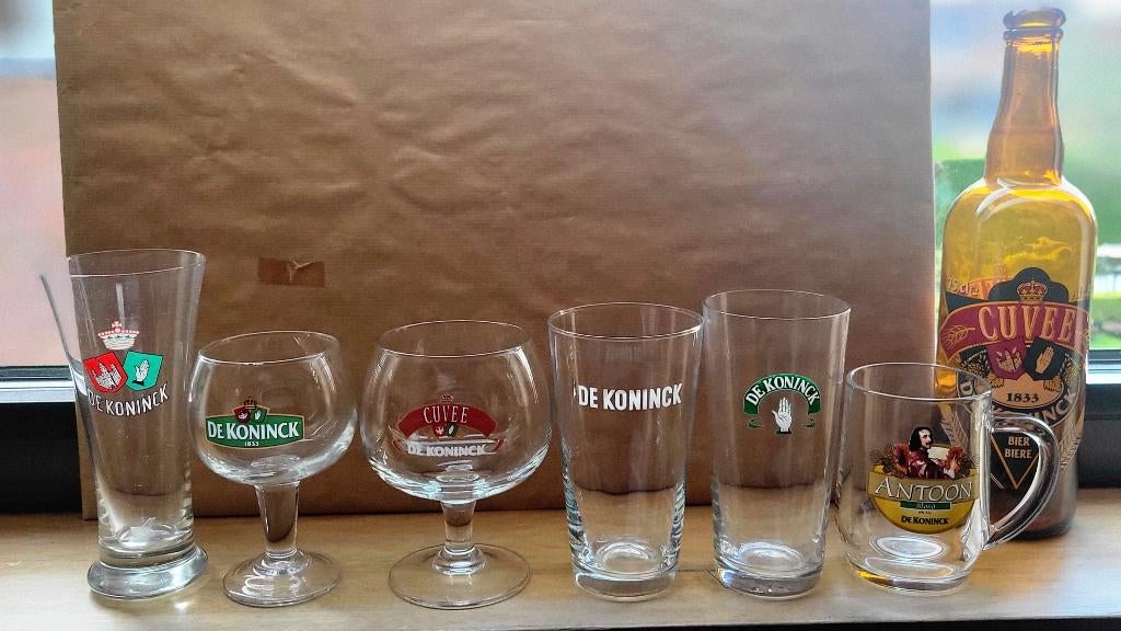 bierglazen Brouwerij De Koninck, Ophalen of Verzenden, Zo goed als nieuw, Glas of Glazen, De Koninck