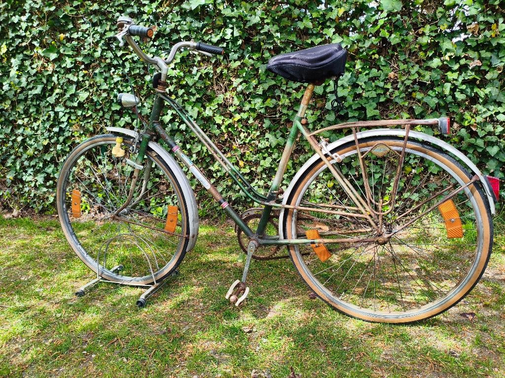 Damesfiets kotfiets, Fietsen en Brommers, Ophalen, Gebruikt, Velgrem