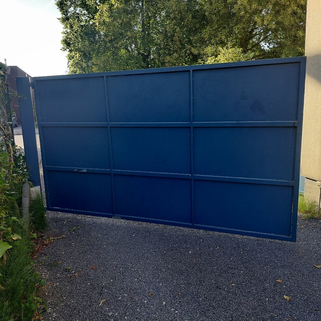 poort en aparte deur oprijlaan voor volledige privacy, Ophalen, Gebruikt, 150 tot 200 cm, IJzer