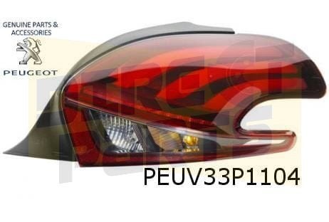 Peugeot 208 achterlicht Rechts  Origineel! 9825601180, Neuf, -, -, Peugeot