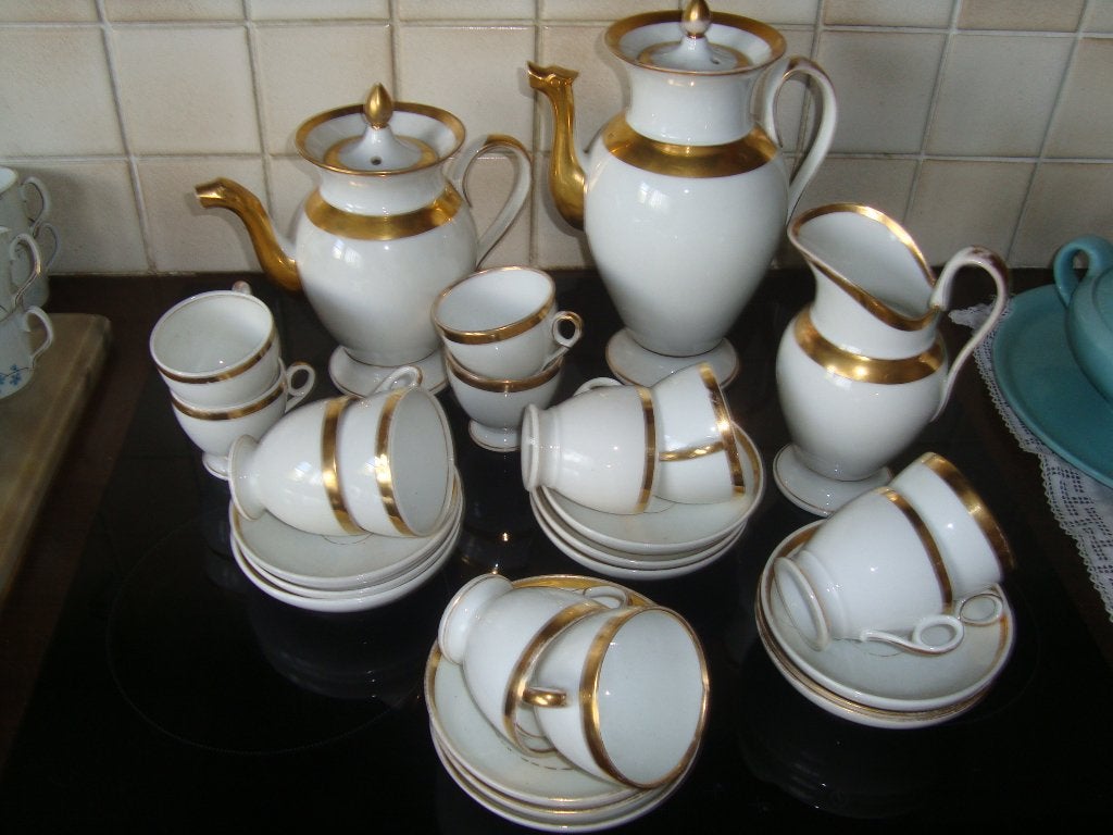 Service à café Empire en porcelaine de Paris., Enlèvement