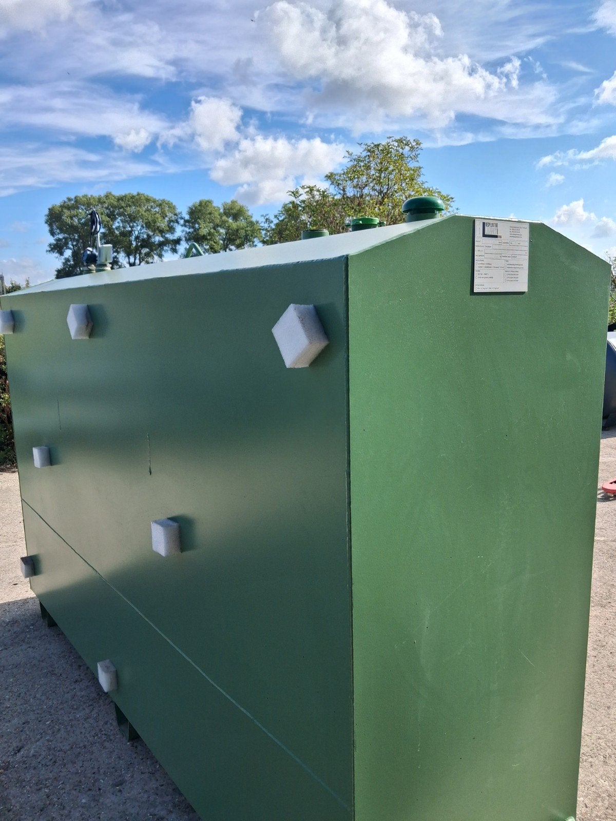 Dubbelwandige mazouttank 2480 Liter – Zo goed als nieuw!, Enlèvement, Comme neuf, 60 à 150 cm, 80 cm ou plus