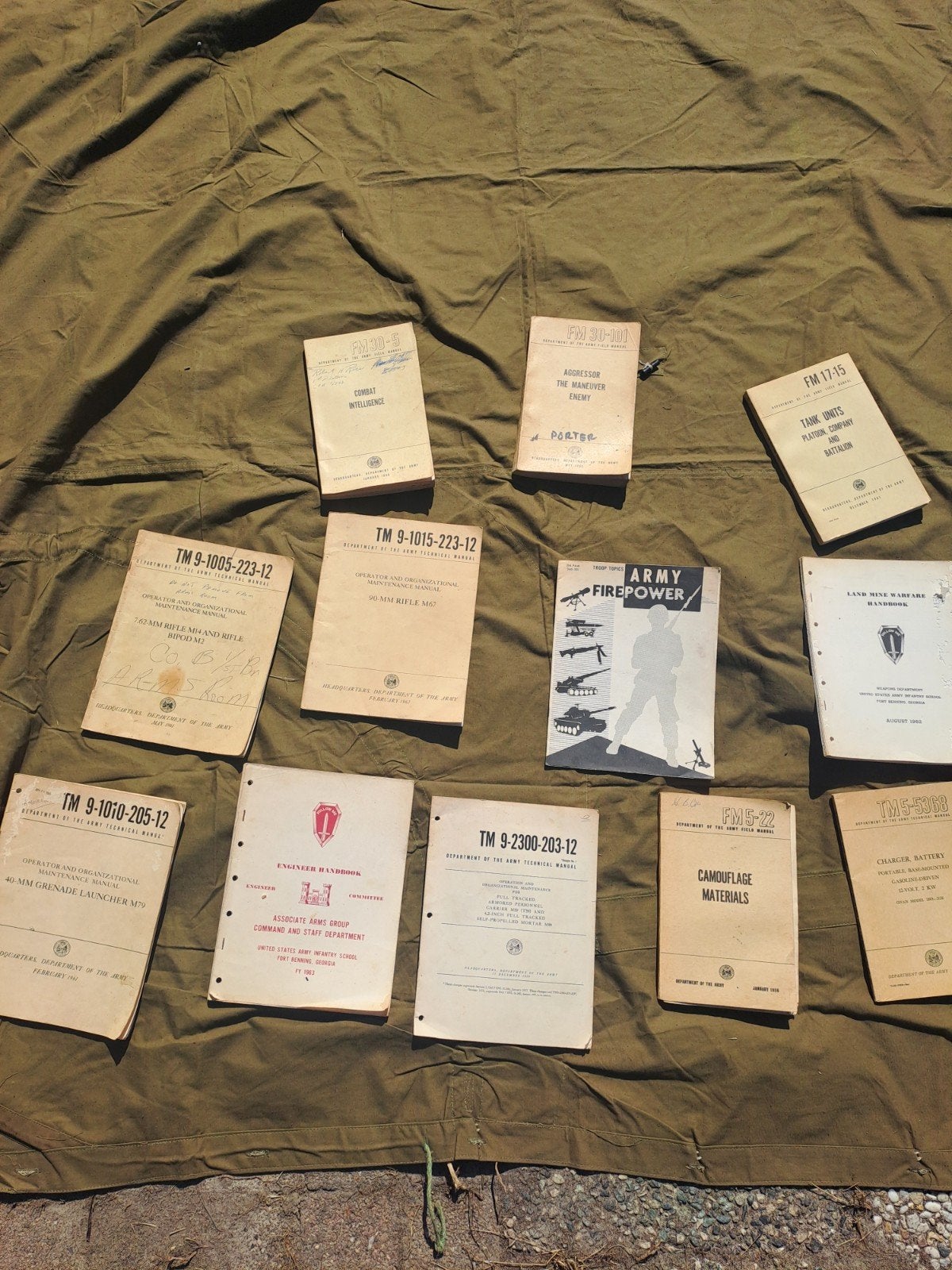 réglementation américaine originale des années 1950/60, Enlèvement ou Envoi, Armée de terre, Livre ou Revue